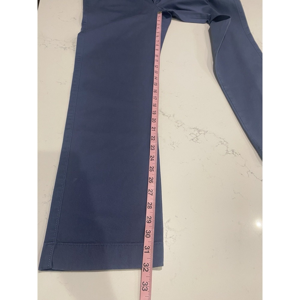 J.Crew Flex Straight Leg Pants W31 L31 Blue Chino Business Casual Office Preppy - Picture 6 of 9